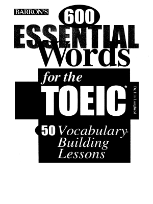 600 essential words for the toeic 50 vocabulary
